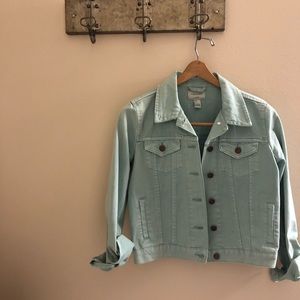 Forever 21 mint jean jacket